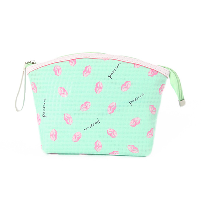 Floral polyester cosmetic bag wholesale