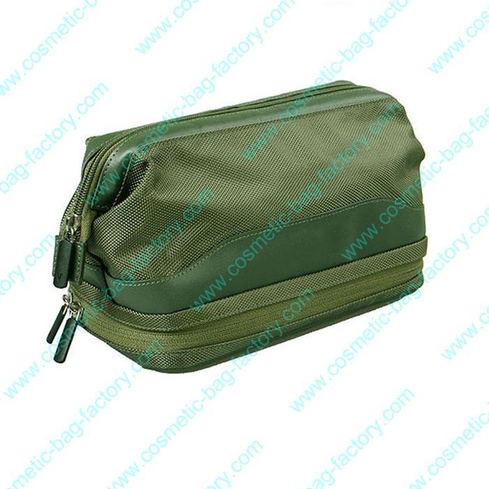 double layer weekender cosmetic bag for men
