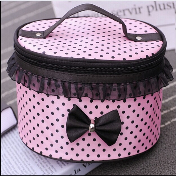polyester round cosmetic box