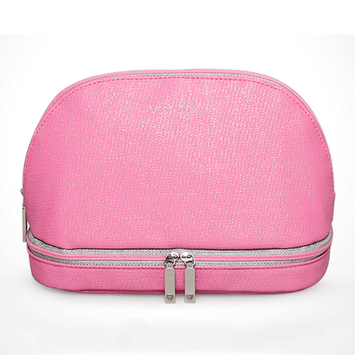PU pink cosmetic bag