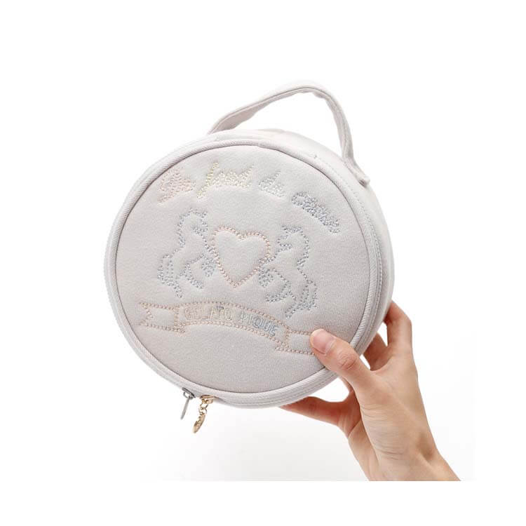 round cosmetic bag