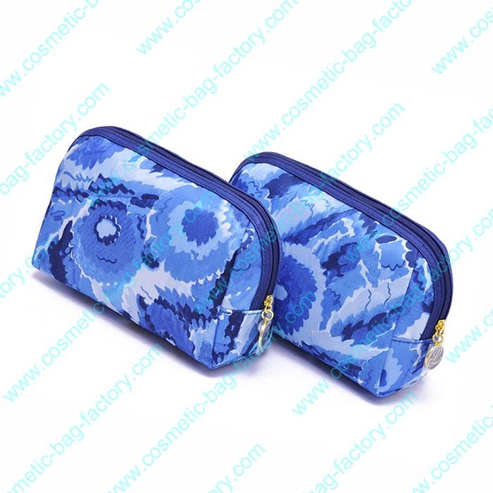National lady travel leather cosmetic pouch bag