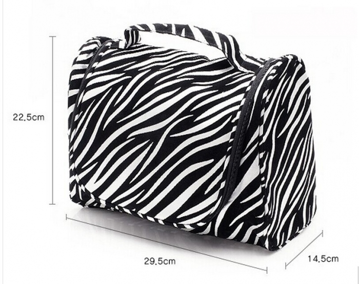 Leopard hanging toiletry bag ...