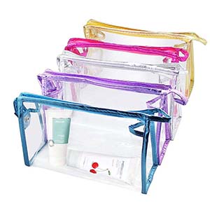 Wholesale travel clear pvc cosmetic bag transparent FY-A1-003