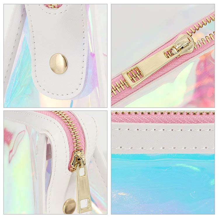 holographic cosmetic bag