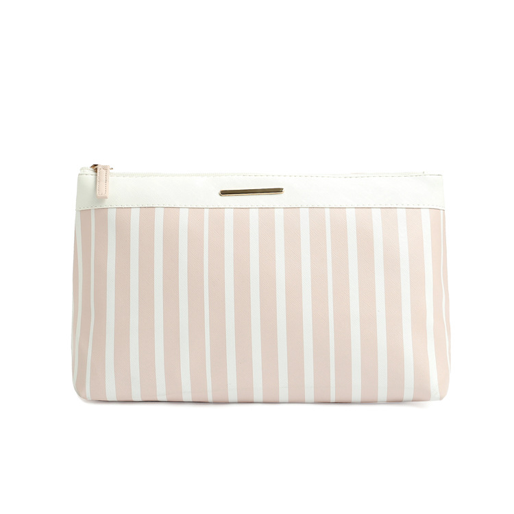 Custom striped polyester cosmetic bag FY-A9-003