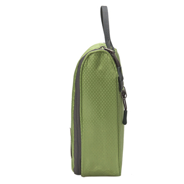 Green nylon made unisex hanging toiletry bag FY-CB-0054