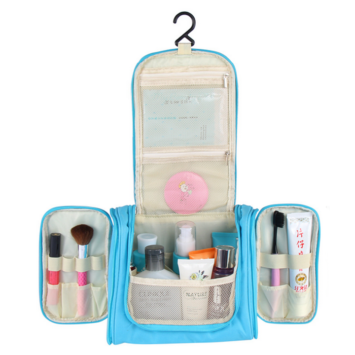 Polyester toiletry bag for women