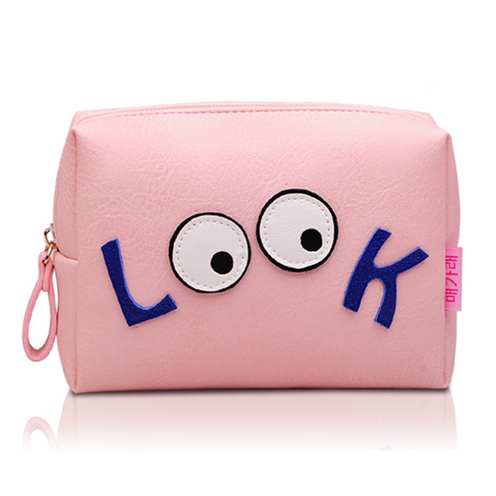 Hot sale pink color pu cosmetic bags in bulk FY-CB-111001