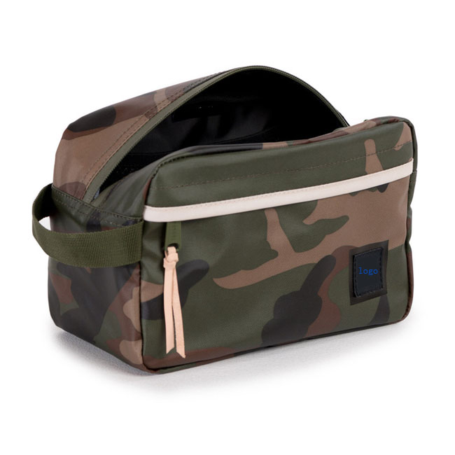 Camou green makeup cosmetic toiletry bag for men