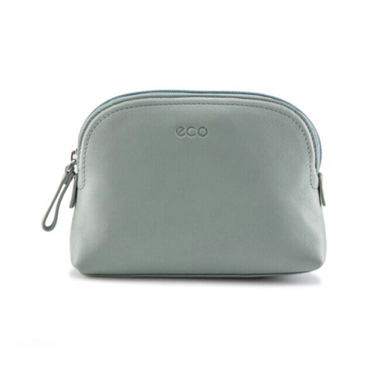 Paleturquoise small blank cosmetic bags wholesale embossed logo FY-B4-002