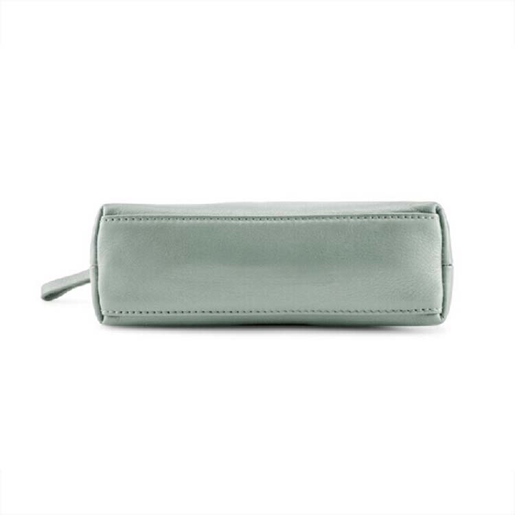 Paleturquoise small blank cosmetic bags wholesale embossed logo FY-B4-002