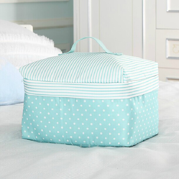korean pattern fresh blue cosmetic cases