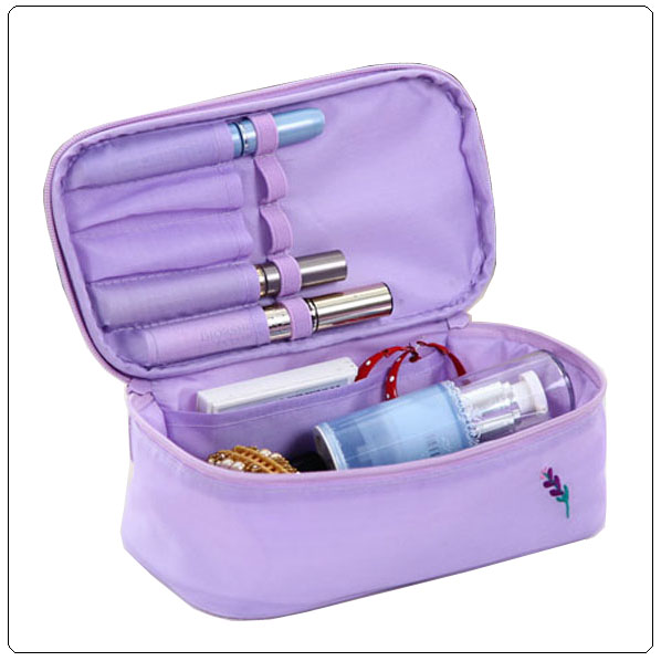 Elegent Lady Fabric Makeup Bag Suitcase