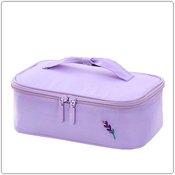 Elegent Lady Fabric Makeup Bag Suitcase