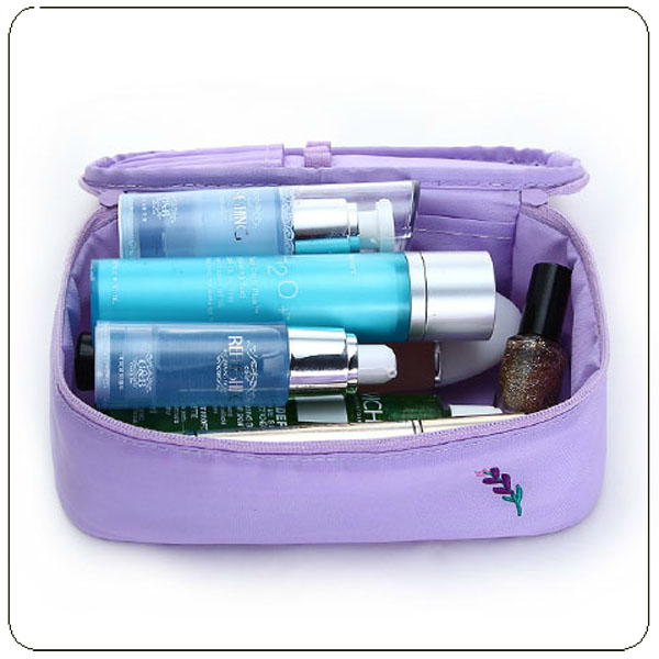 Elegent Lady Fabric Makeup Bag Suitcase