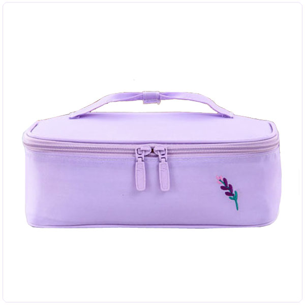 Elegent Lady Fabric Makeup Bag Suitcase