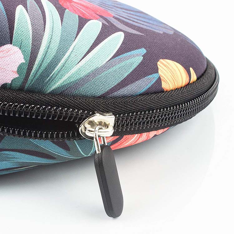 Custom floral print colorful neoprene cosmetic bag FY-A7-001