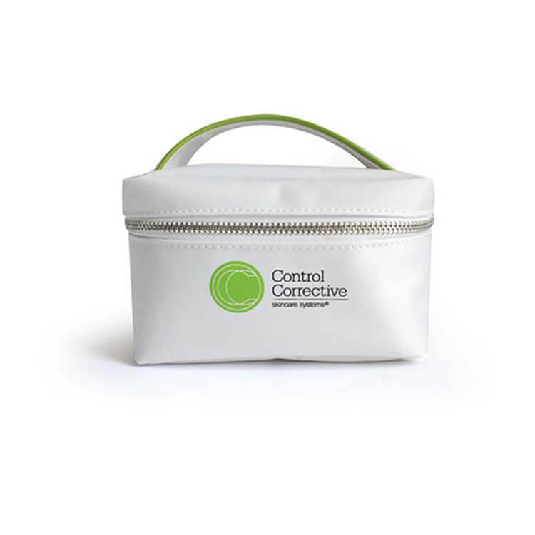 Factory custom white square cheap logo makeup bag FY-A6-025