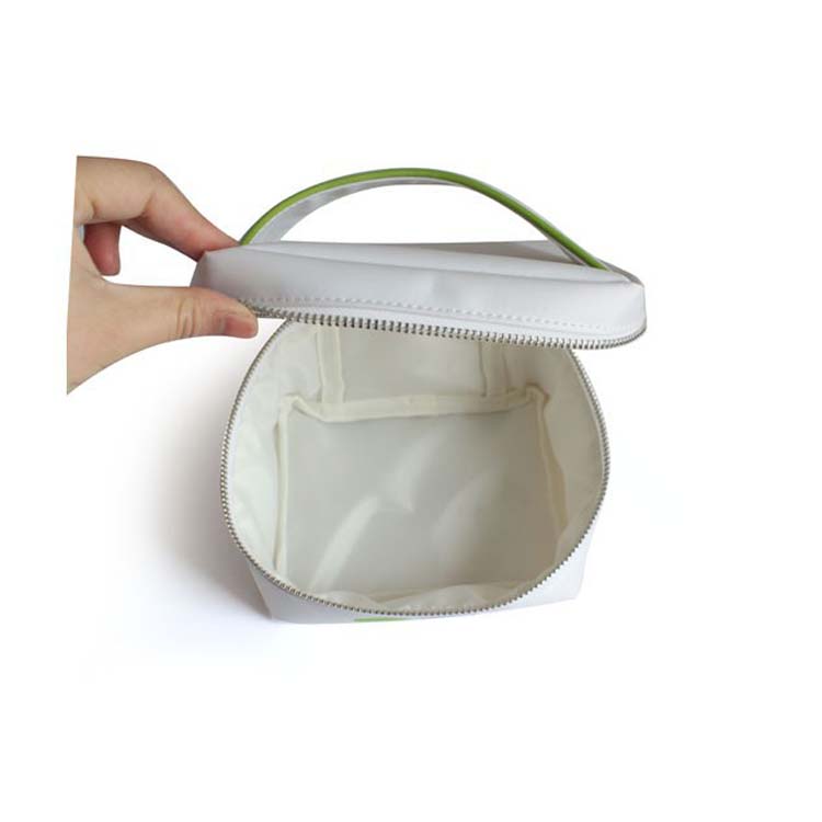 Factory custom white square cheap logo makeup bag FY-A6-025