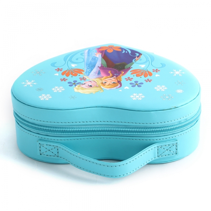 Disney frozen mini heart-shaped makeup box with zipper FY-CB-121302
