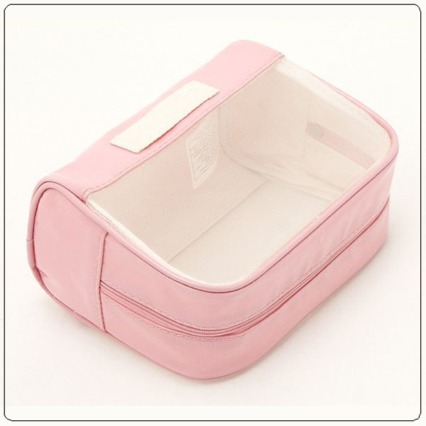 OEM Beauty Cosmetic Bag of Vogue Designe Pink Mesh FY-CB-0074