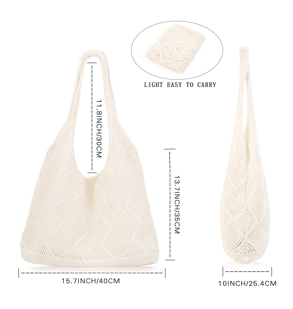 Custom Crochet Mesh Beach Tote | Eco Polyester Knit Bag - FUYUAN OEM