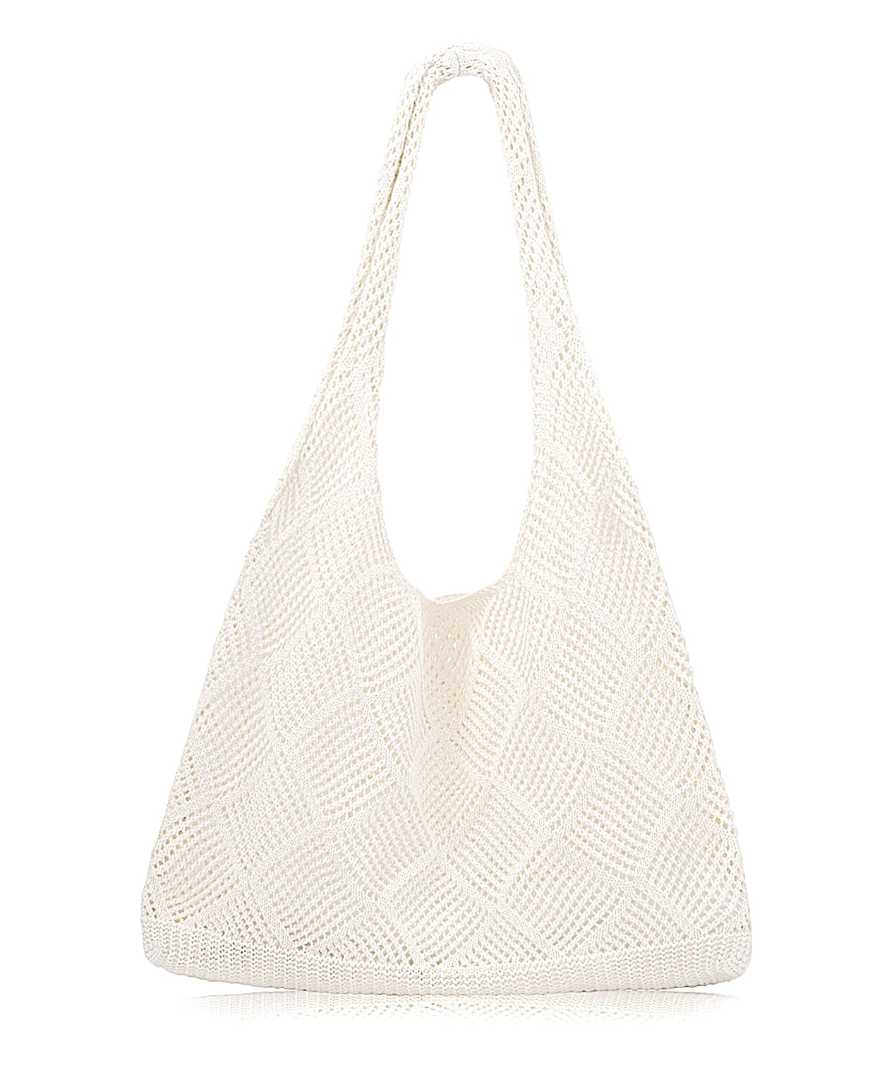 Custom crochet mesh beach tote eco polyester knit bag FUYUAN OEM