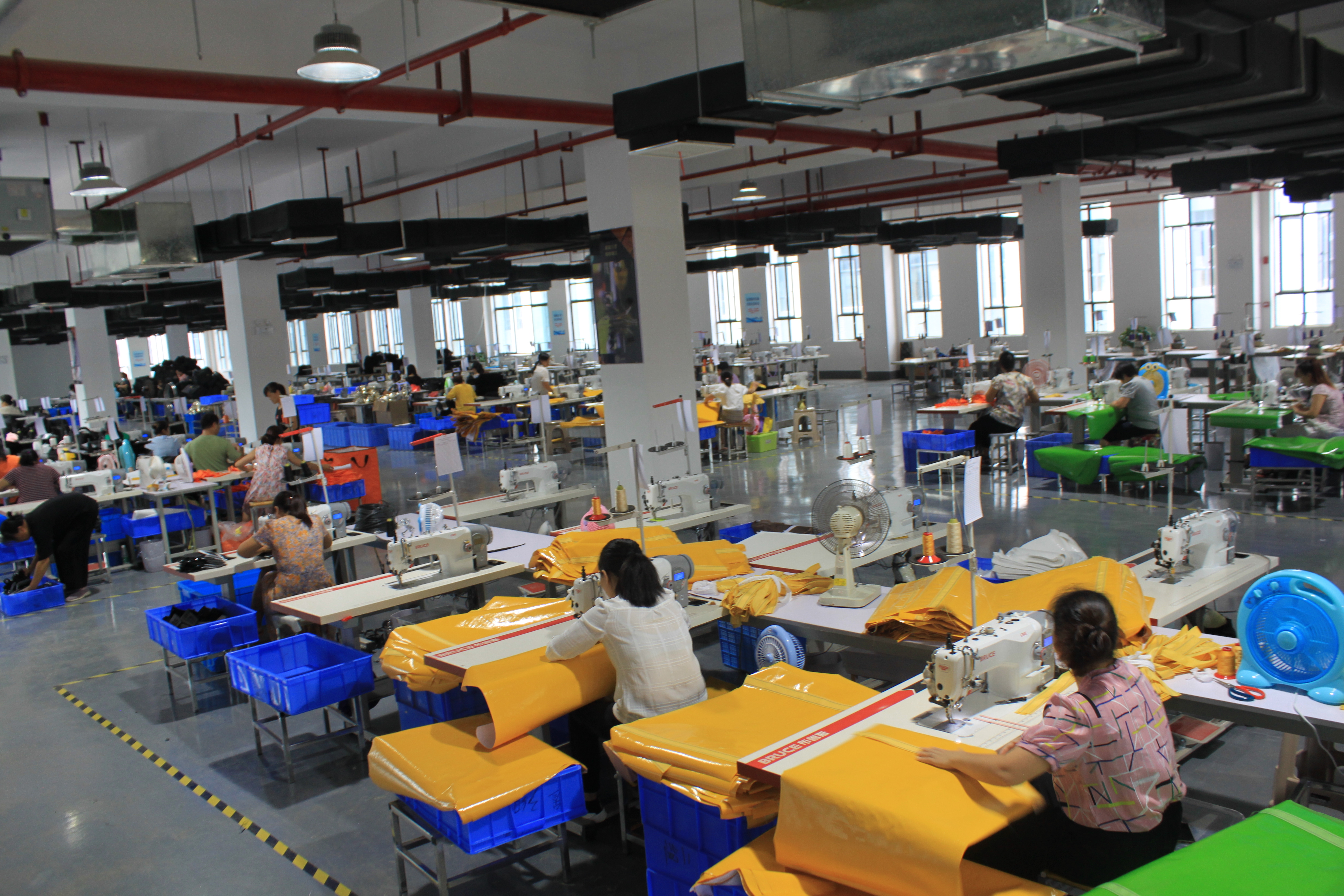 FUYUAN crochet mesh bag mass production assembly line